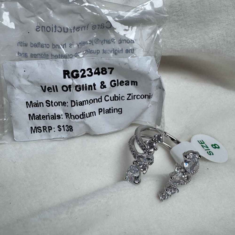 NEW Bomb Party OG ring Size 8 Veil of Glint & Gleam - Picture 2 of 2